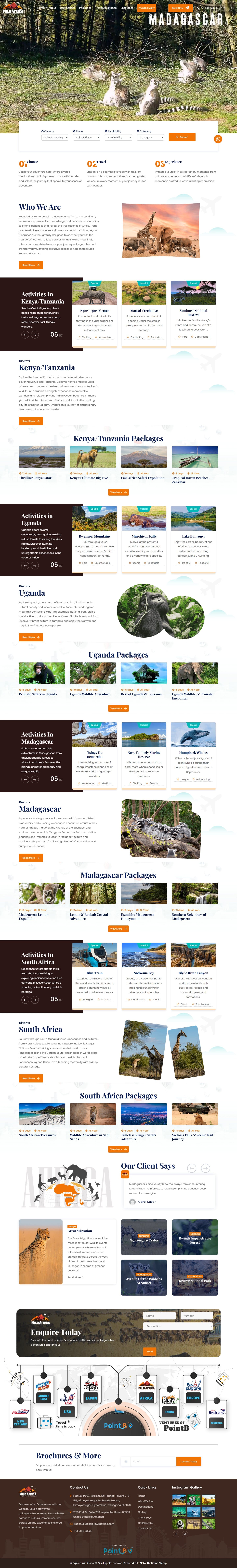 Explore Wild Africa Website