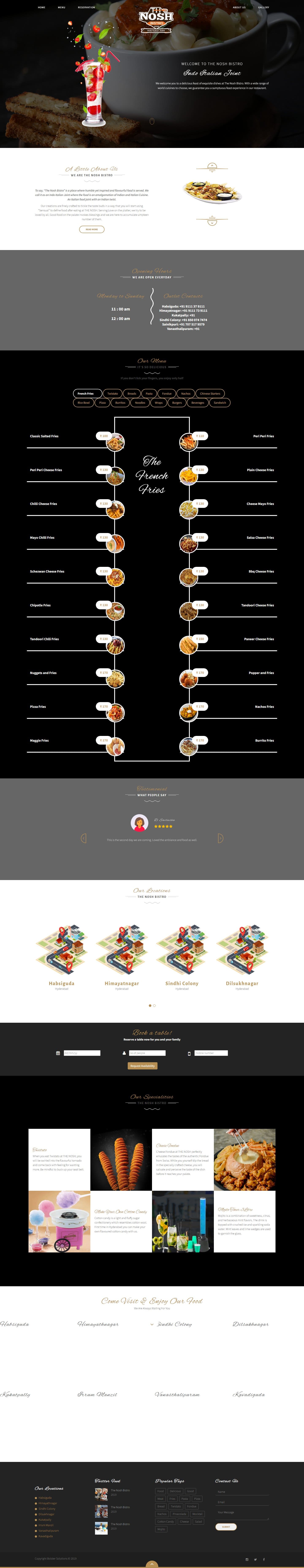 The Nosh Bistro Website